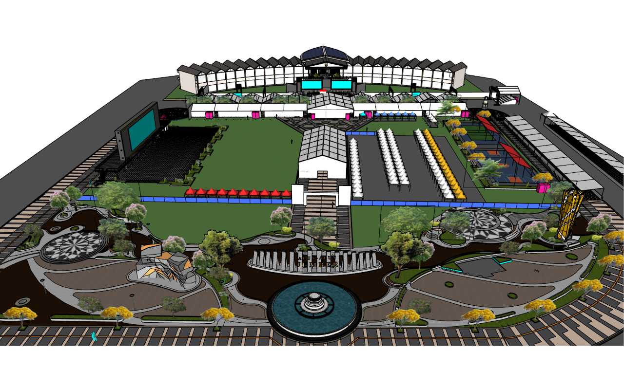 Denah lengkap area pameran